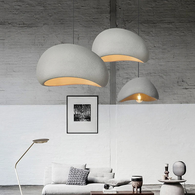 

Japanese Wabi-Sabi Pendant Lights Modern Minimalist Dining Living Room Chandelier Bedroom Bar Designer Homestay E27 Hanging Lamp