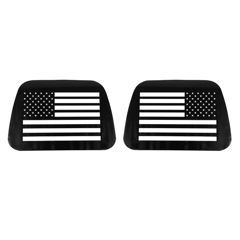 

For Jeep Wrangler TJ 1997-2006 Car Rear Triple-Cornered Window Glass Plate Decorative Panel Cover Trim Sticker