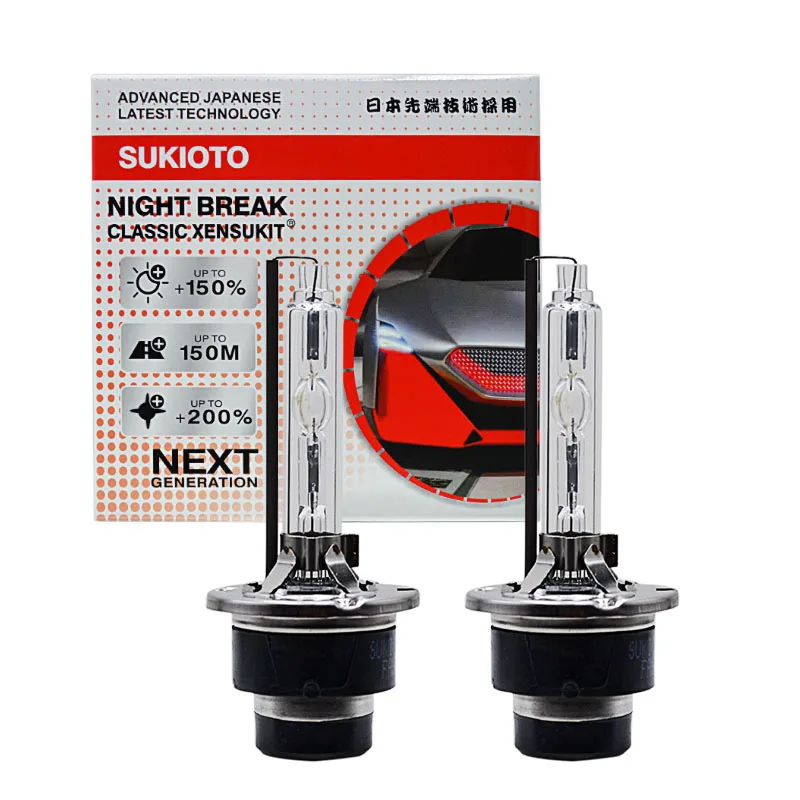 

2PCS SUKIOTO CLASSIC XENSUKIT 35W HID Bulb D2S Xenon Light Car Headlamp 4300K 6000K 8000K OEM 55W D4S Auto Xenon Headlight Bulb