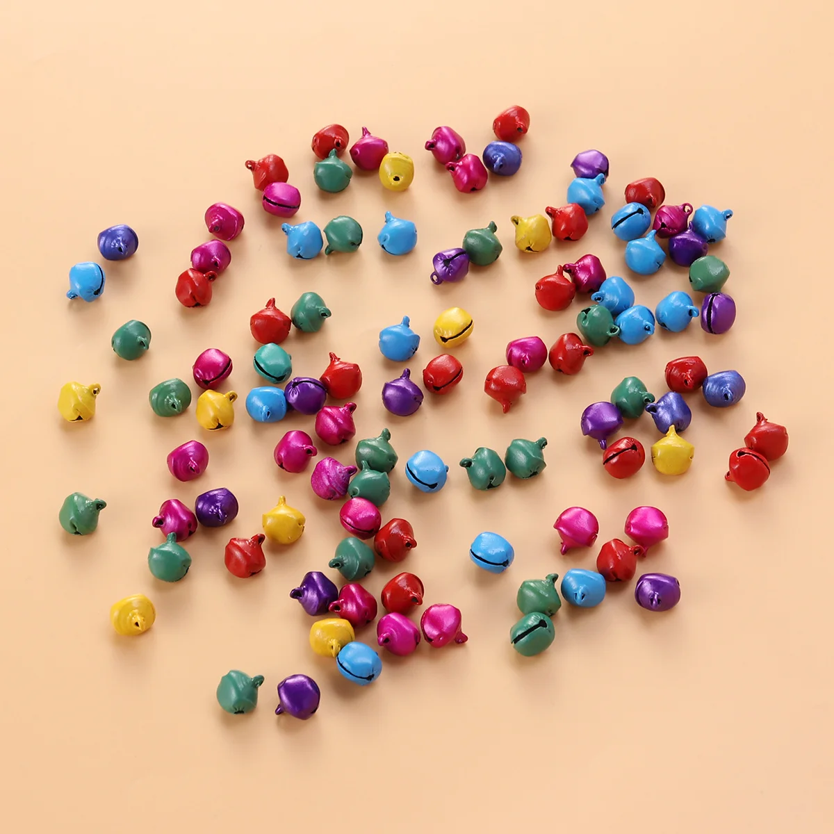 

100PCS Jingle Bells Decorative Small 12mm Decoration Toys for Wedding Christmas Jewelry Xmas