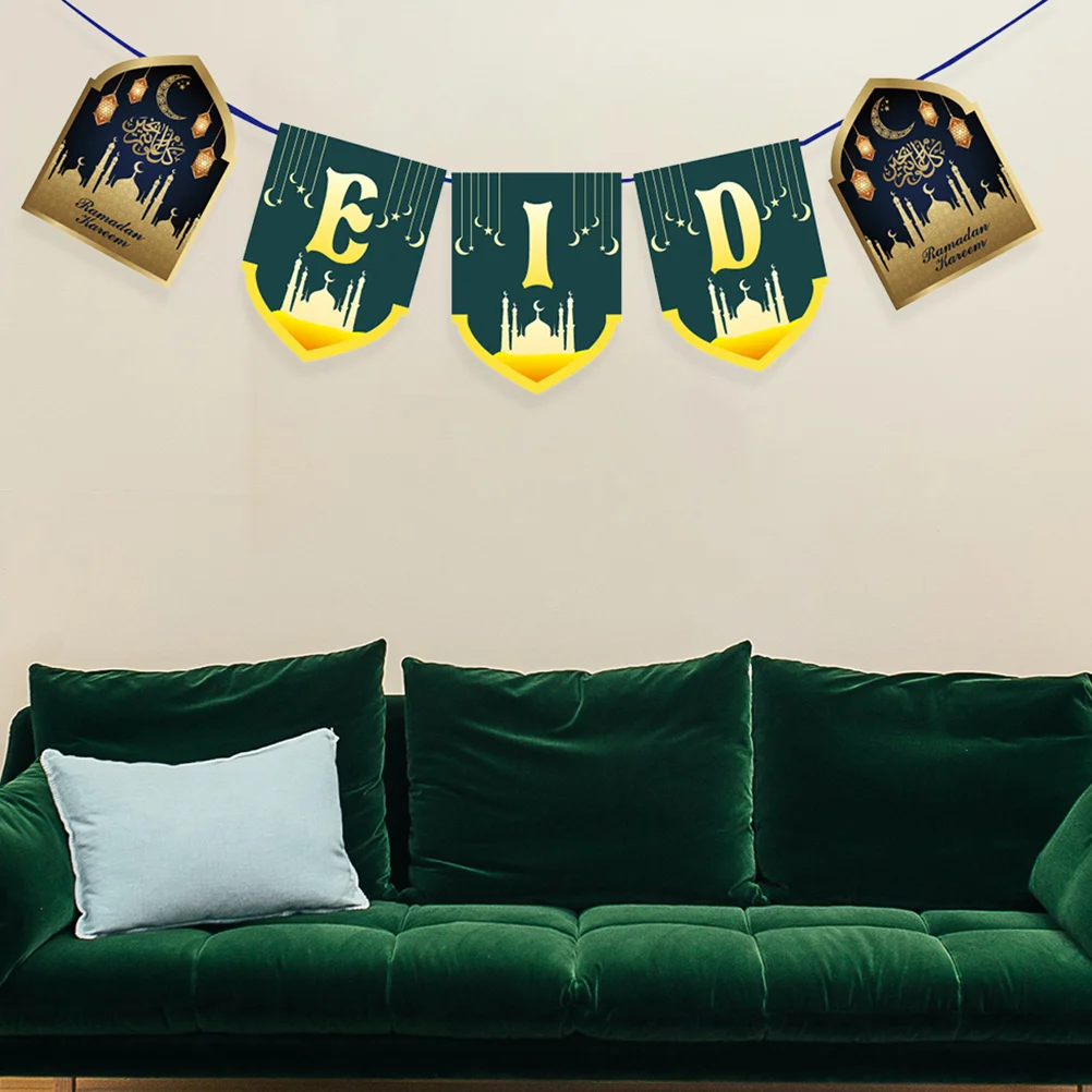 Декор Малый Байрам Буква Баннер Рамадан Гирлянда Венок Украшения Для Вечеринки