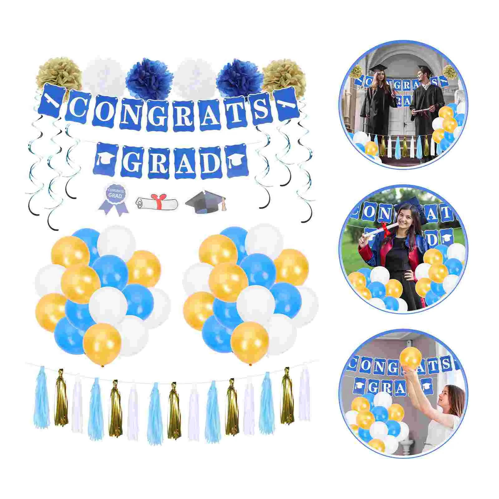 

1 Набор воздушных шаров для вечеринки, шары для выпускного вечера, изысканные воздушные шары, украшения