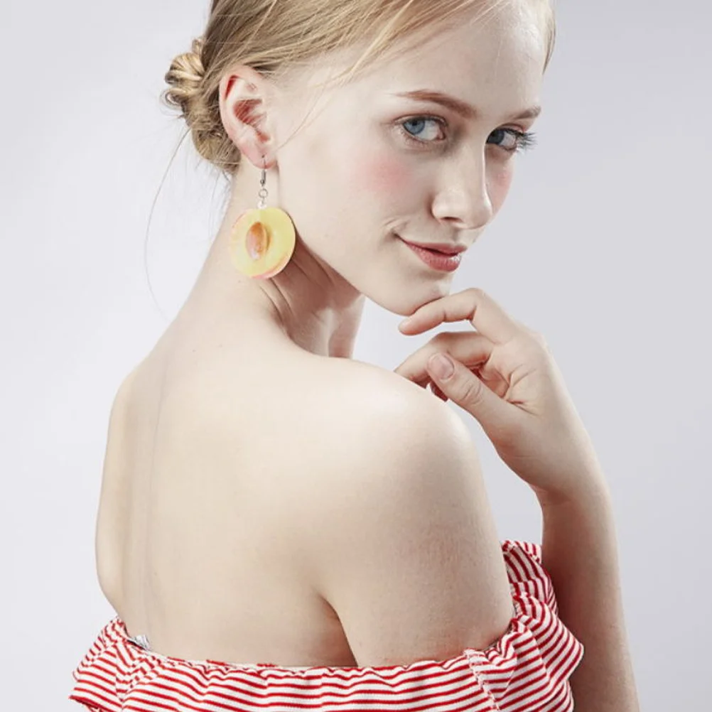 Женские серьги-гвоздики с фруктами модные индивидуальные нежные