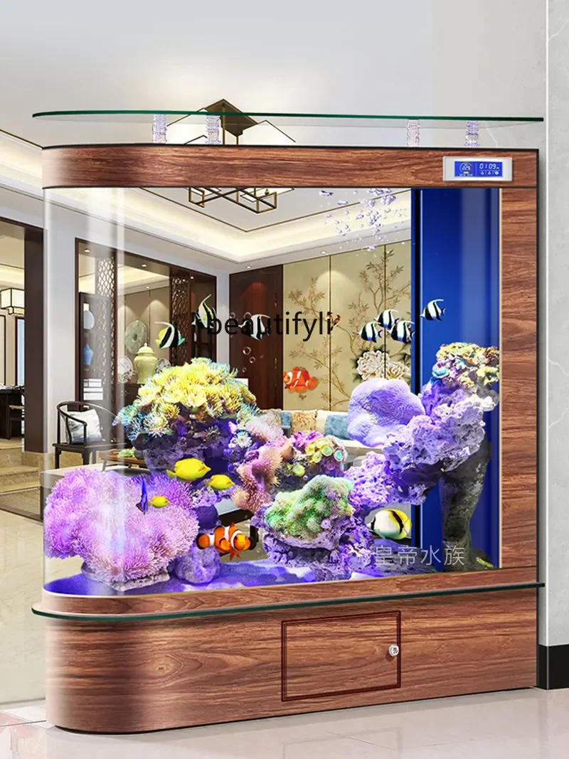 Усовершенствованный аквариум-пуля для гостиной небольшой экологический экран