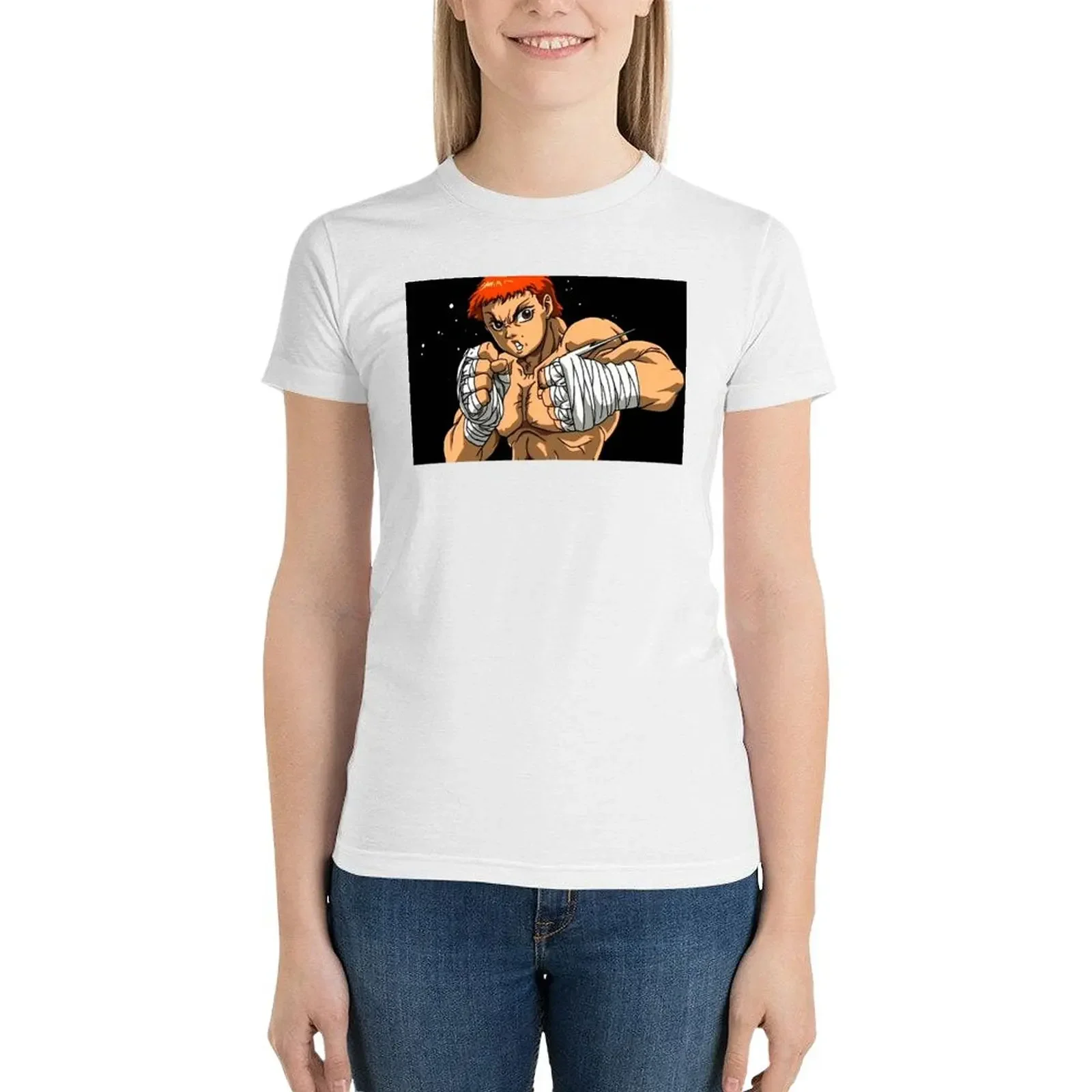 Baki Hanma футболка kawaii одежда Эстетическая Одежда Симпатичные футболки для женщин