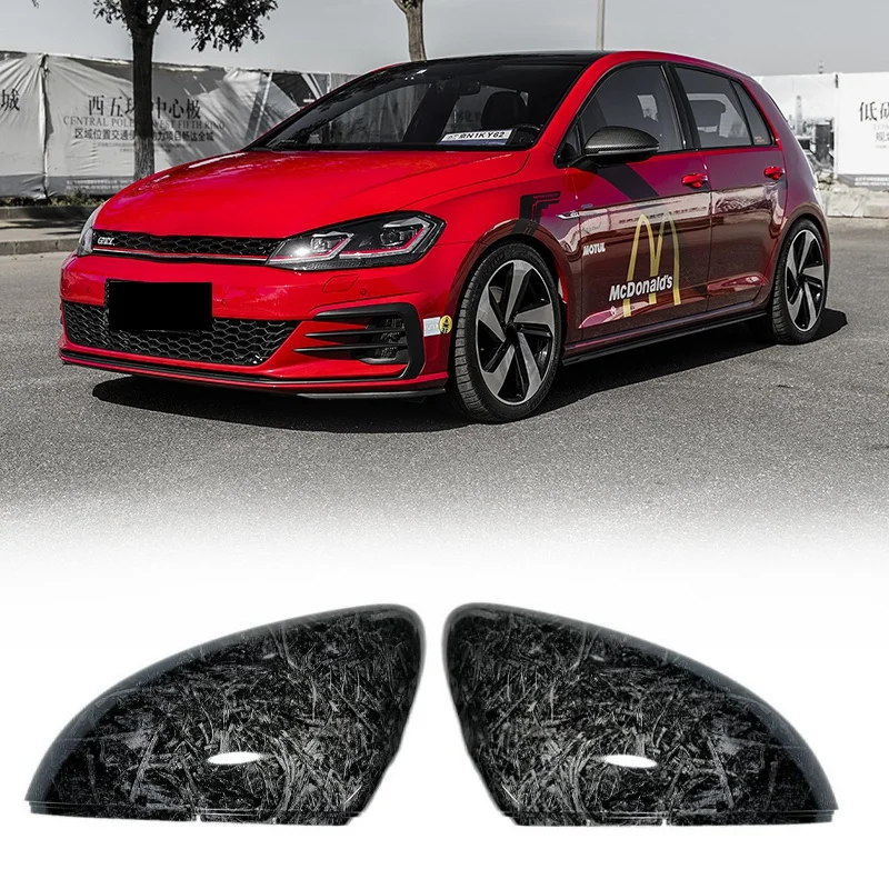 

Car Forged Carbon Pattern Side Wing Mirror Cover for Golf 7 MK7 7.5 GTD R GTE VII Cap E-Golf Sportsvan 2013-2019