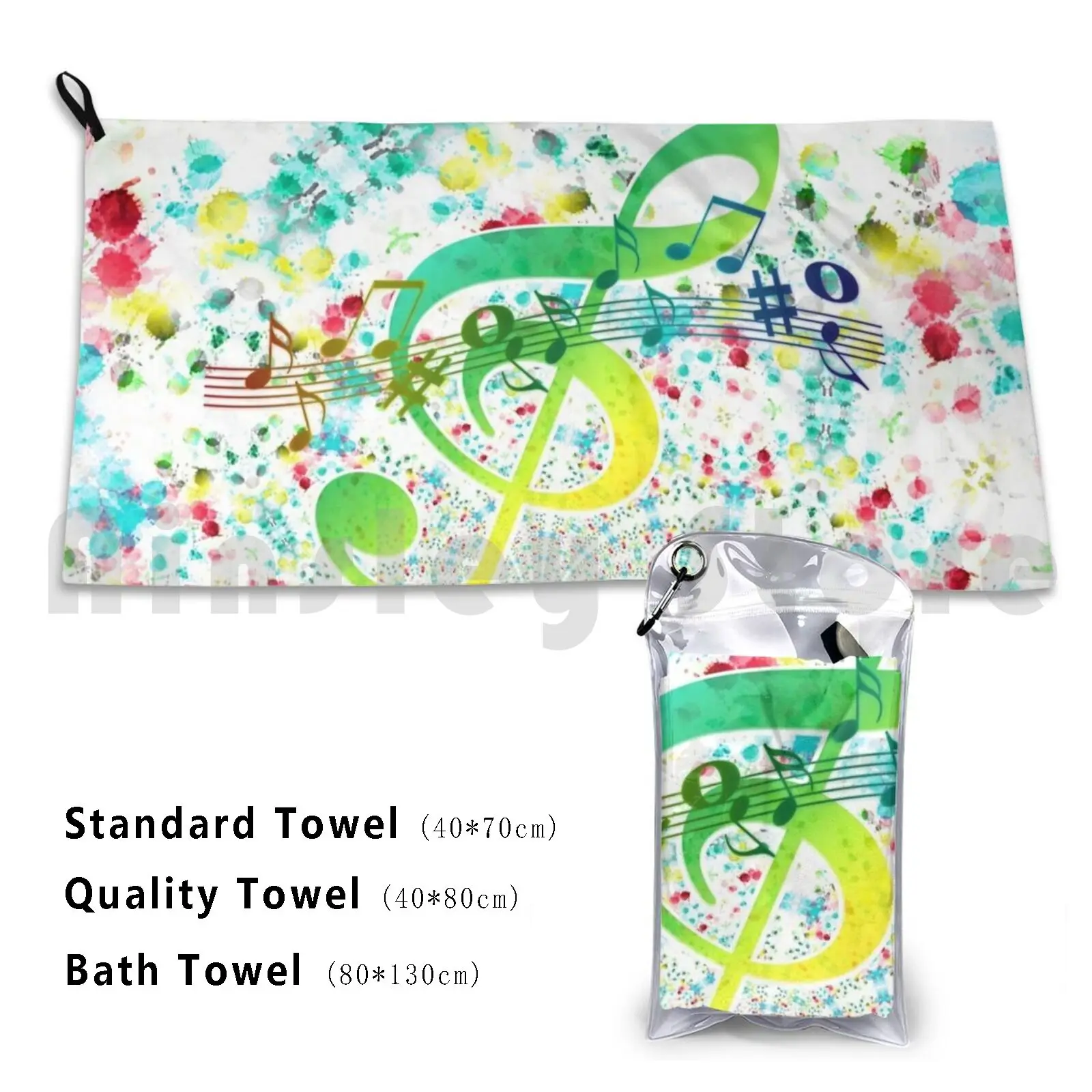Музыкальные ноты банное полотенце пляжная Подушка музыкальные гитара музыкант
