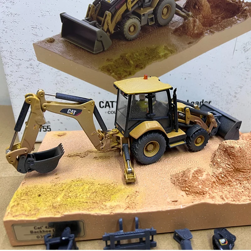 Литая под давлением модель автомобиля DM масштаб 1:50 CAT 420F2IT погрузчик Muddy Edition