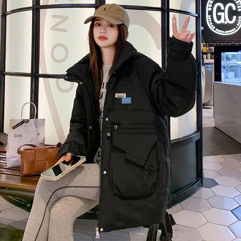 New Winter Women's Cold Coat Parkas Super Hot Jackets Warm Snow Outerwear Maternity Cotton Jacket Oversize Korean Fashion