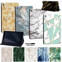 tablet case for fire 7 579th hd8 678th hd10579th marble series shockproof leathertablet cover casefree pen