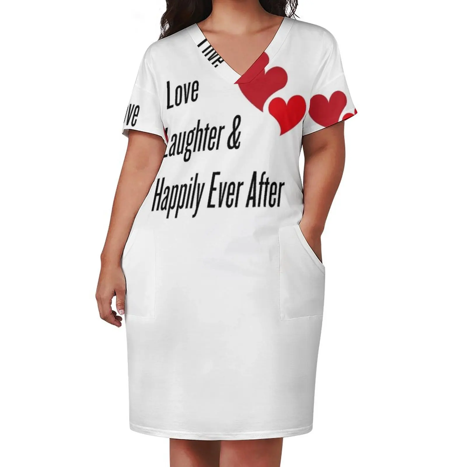 Любовь смех и счастья Ever After Свободное карманное платье Фиолетовое Бальные