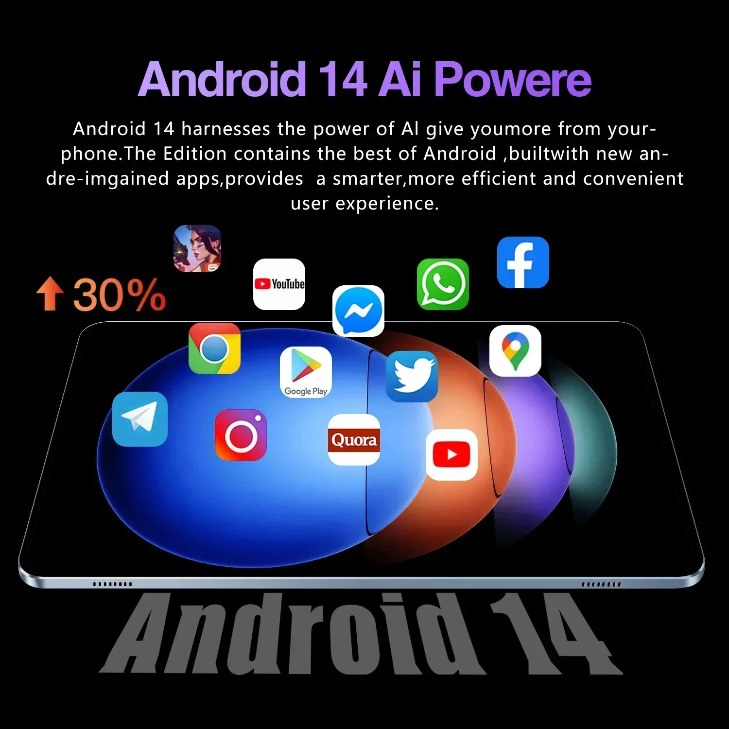 Фото 2025 Pad 7S Pro Планшетный ПК Android 14 Snapdragon8Gen2 11-дюймовый планшет 22 ГБ + 2 ТБ 10000 мАч Глобальная версия 5G Dual SIM WiFi №3