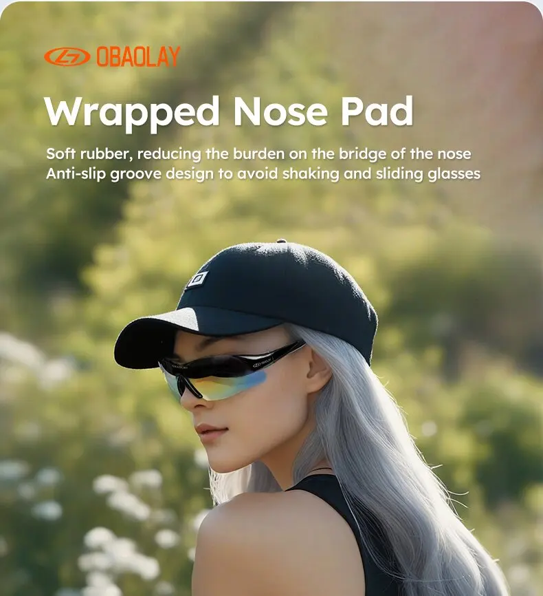 2024 OBAOLAY новый дизайн мужские женские велосипедные очки уличные спортивные