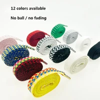 fashion flat shoelaces for sneakers af1 shoe laces color weave widening 1 523cm shoelace luxury brand laces shoes strings