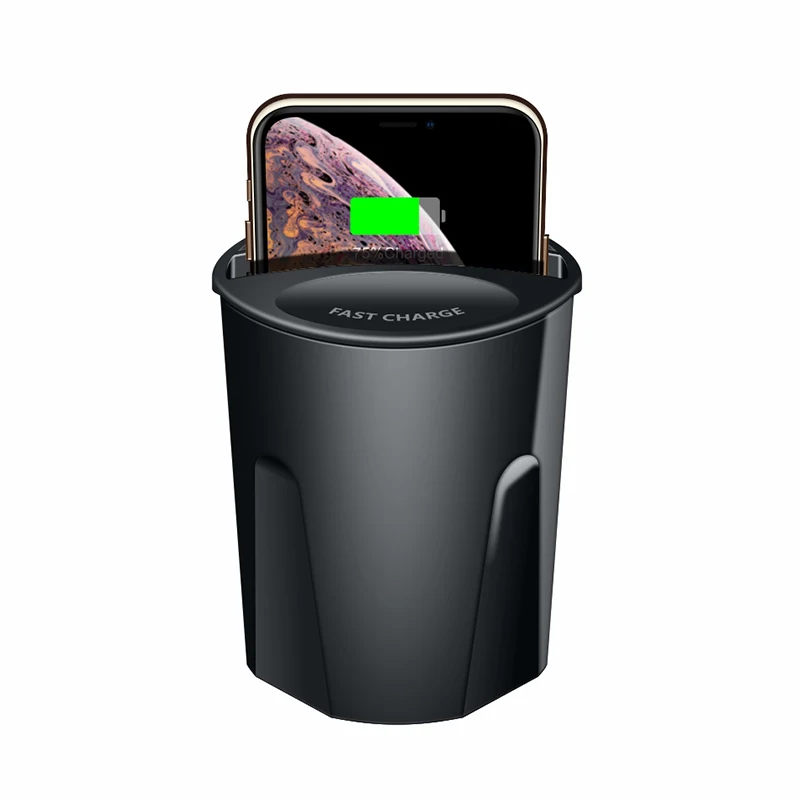 

Fast QI Wireless Car Charger For Samsung S10 S9 S8 S7 S6 Edge Note 8 9 iphone 8 X 10 Fast Wireless Charging Cup Car Phone Holder