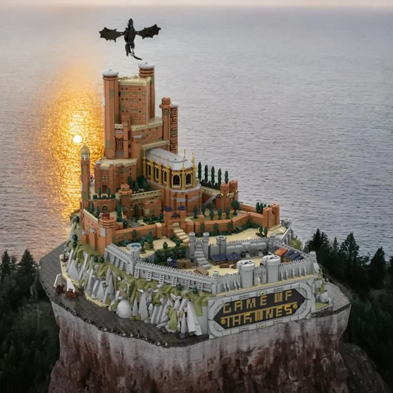 Фото 6962 шт. MOC игра престолов The Red Keep Castle средневековая обучающая творческая модель «сделай сам» строительные блоки №1