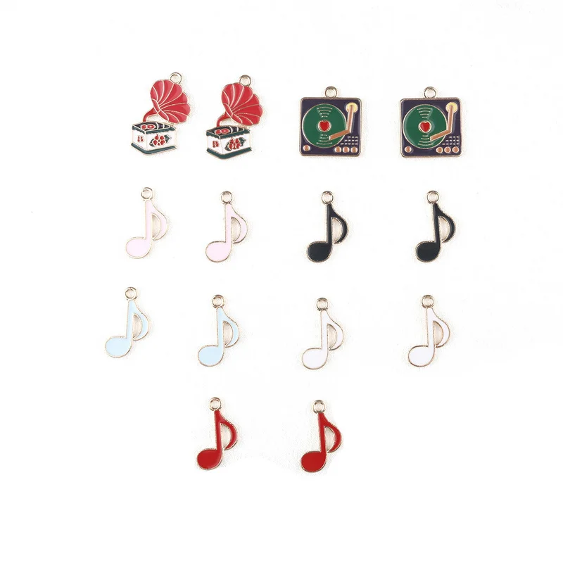 

8pcs Vintage Musical Note Charms for Earrings Bracelets Pendants Jewelry Making Accessories Neckalce Keychain Findings diy Craft