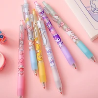 sanrio cute hello kittys gel pen cartoon cinnamoroll kawaii kuromi my melody cute press neutral pen study stationery toy girls