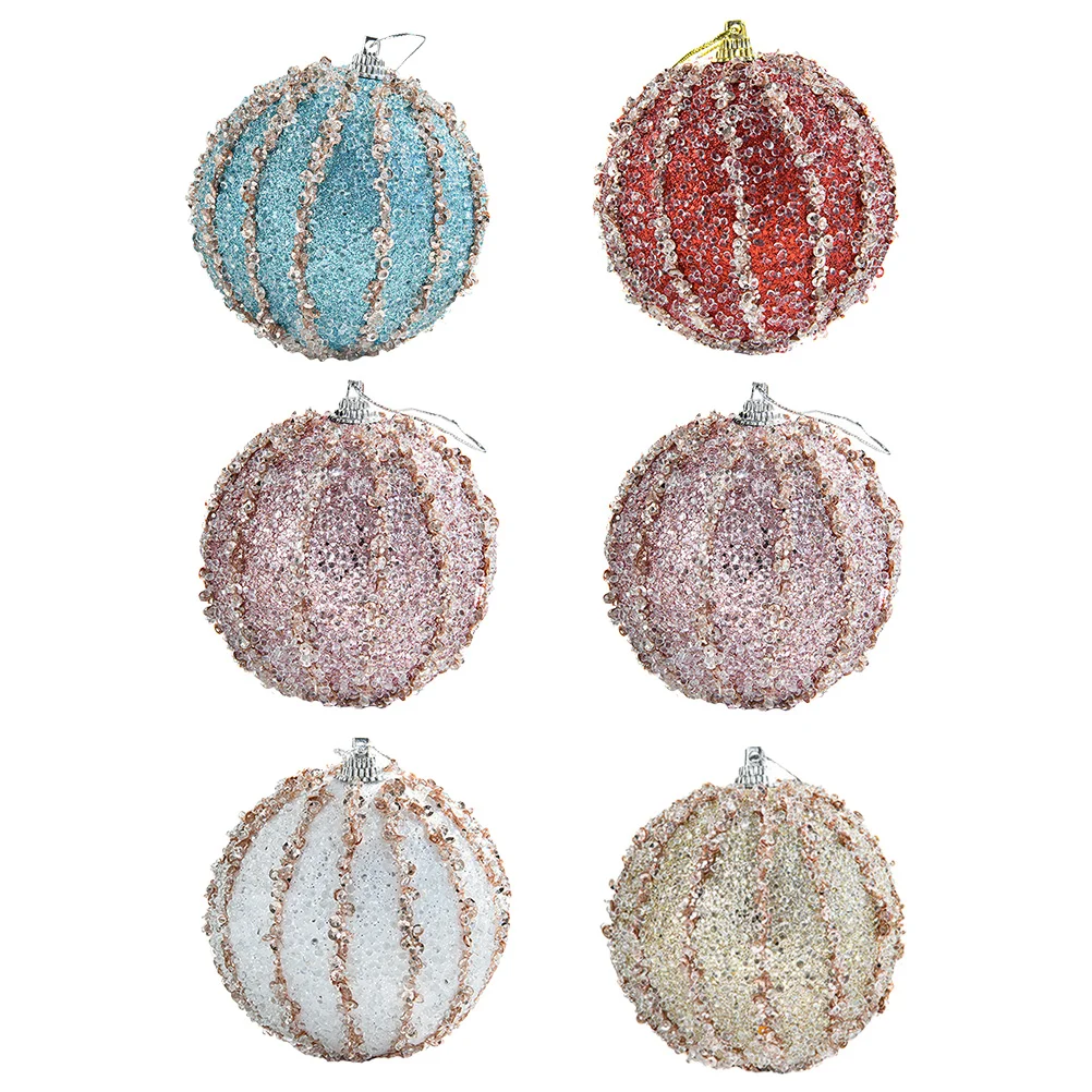 

6pcs Christmas Ball Hanging Ornaments Xmas Ball Decoration Xmas Tree Hanging Decor