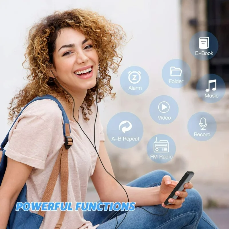 Мини mp3-плеер Walkman студенческие музыкальные плееры спортивный Bluetooth Внешний