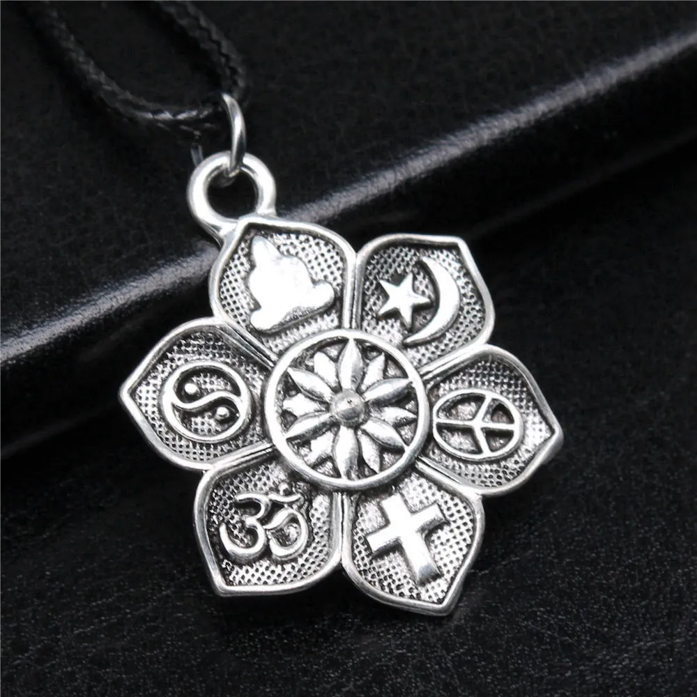 1 шт. Женская цепочка с крестом Будды длина 45 + 4 см