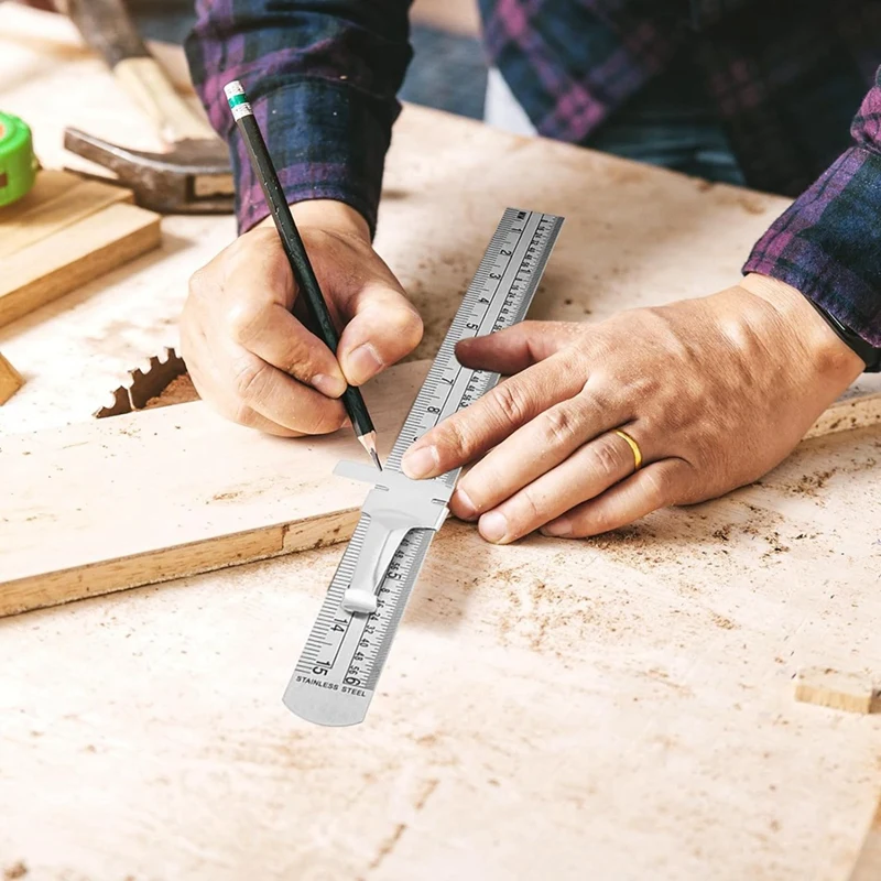 Линейка из нержавеющей стали высококачественная металлическая Метрическая