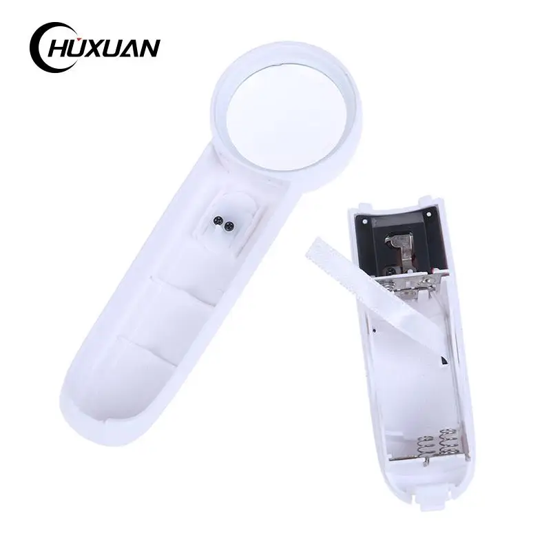 

Portable Glass Loupe 15X Handheld Glass Loupe Magnifier Magnifying Glass Pocket Tool Professional With 2 LED Light