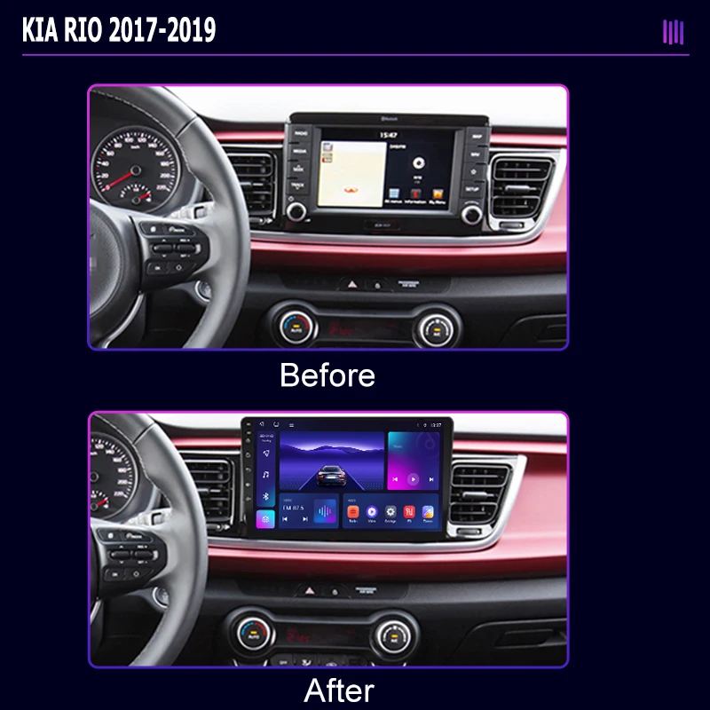 Автомагнитола roadivox Android для KIA RIO 2017 2019 стерео GPS-навигация видео мультимедийный