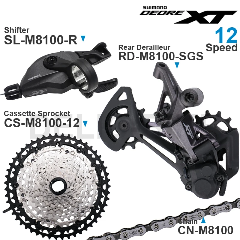 Задний переключатель передач SHIMANO DEORE XT M8100 12 Скоростей |
