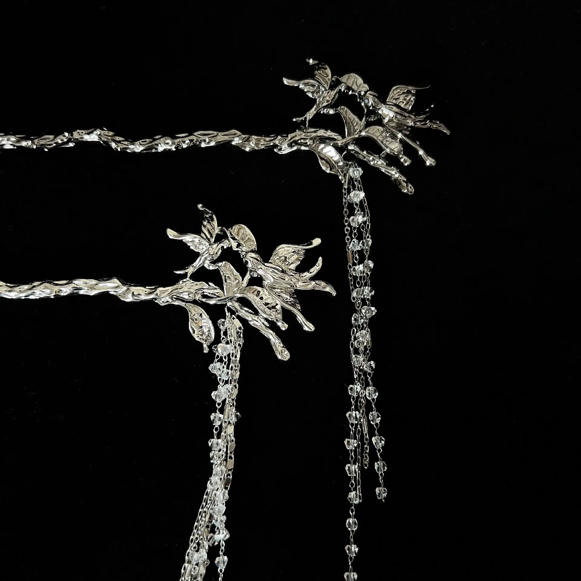 Шпилька для волос с длинными кисточками винтажные металлические шпильки