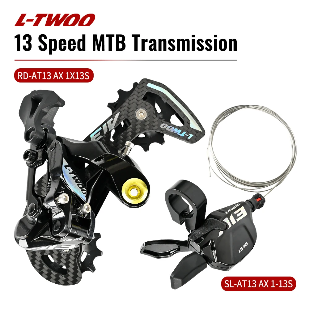 

LTWOO AT13 Carbon Cage 1x13 Speed Groupset Trigger Shift + Rear Derailleur SGS for MTB 52T 13v Switch Compatible SRAM