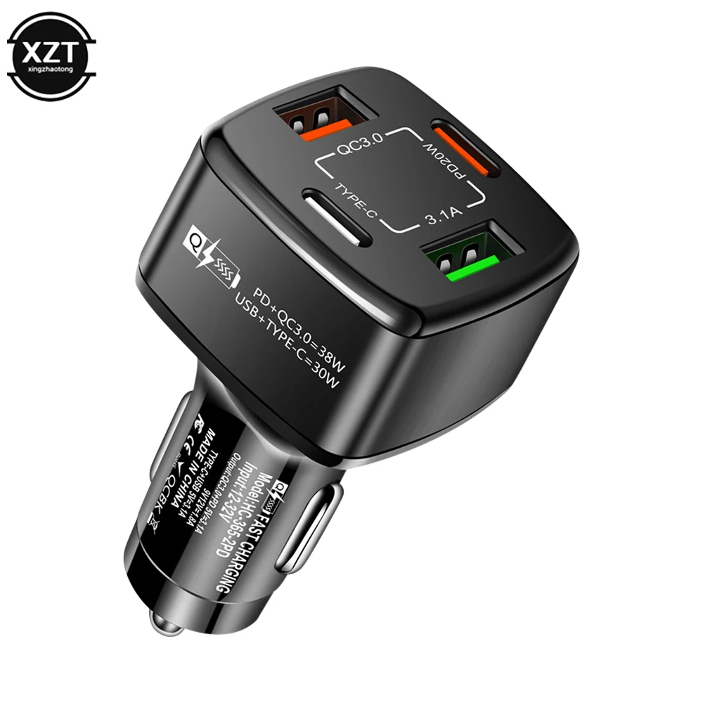 Автомобильное зарядное устройство с USB Type-C 38 Вт