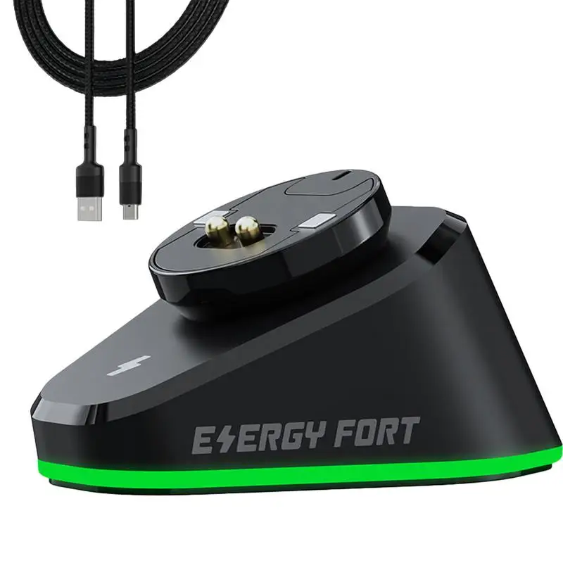 

Mouse Charging Dock Non-Slip Design Mouse Charging Stand Non-Slip And Durable Super Fast Charger With Charging Cable