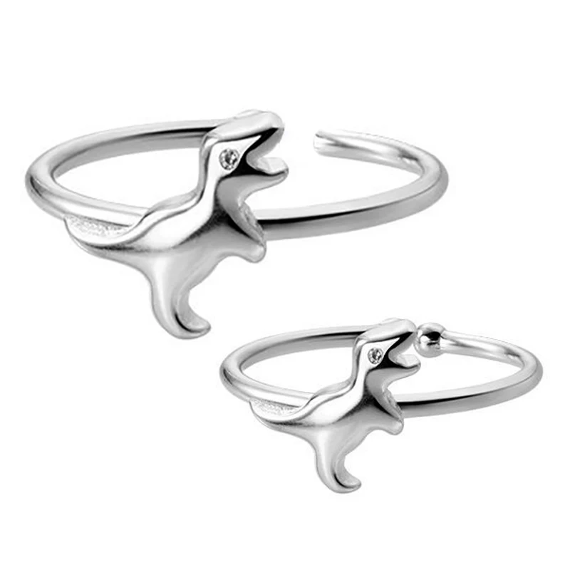 

Dinosaur Rings Long-Necked Dragon Stegosaurus Jewelry Toy Cute Animal Open Adjustable Ring Gift for Women Rings 2023 Trend