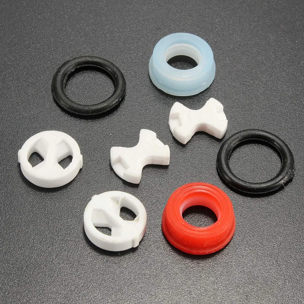 1Set Ceramic Disc Silicon Washer Insert Turn Replacement 1/2" For Valve Tap images - 6