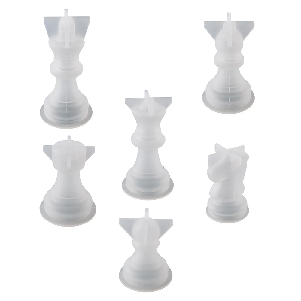 

Chess Mold Pieces Molds Mould Casting Silicone 3D Resin Game Making Checkers Board Sets Diy Epoxy Crystal Piece International