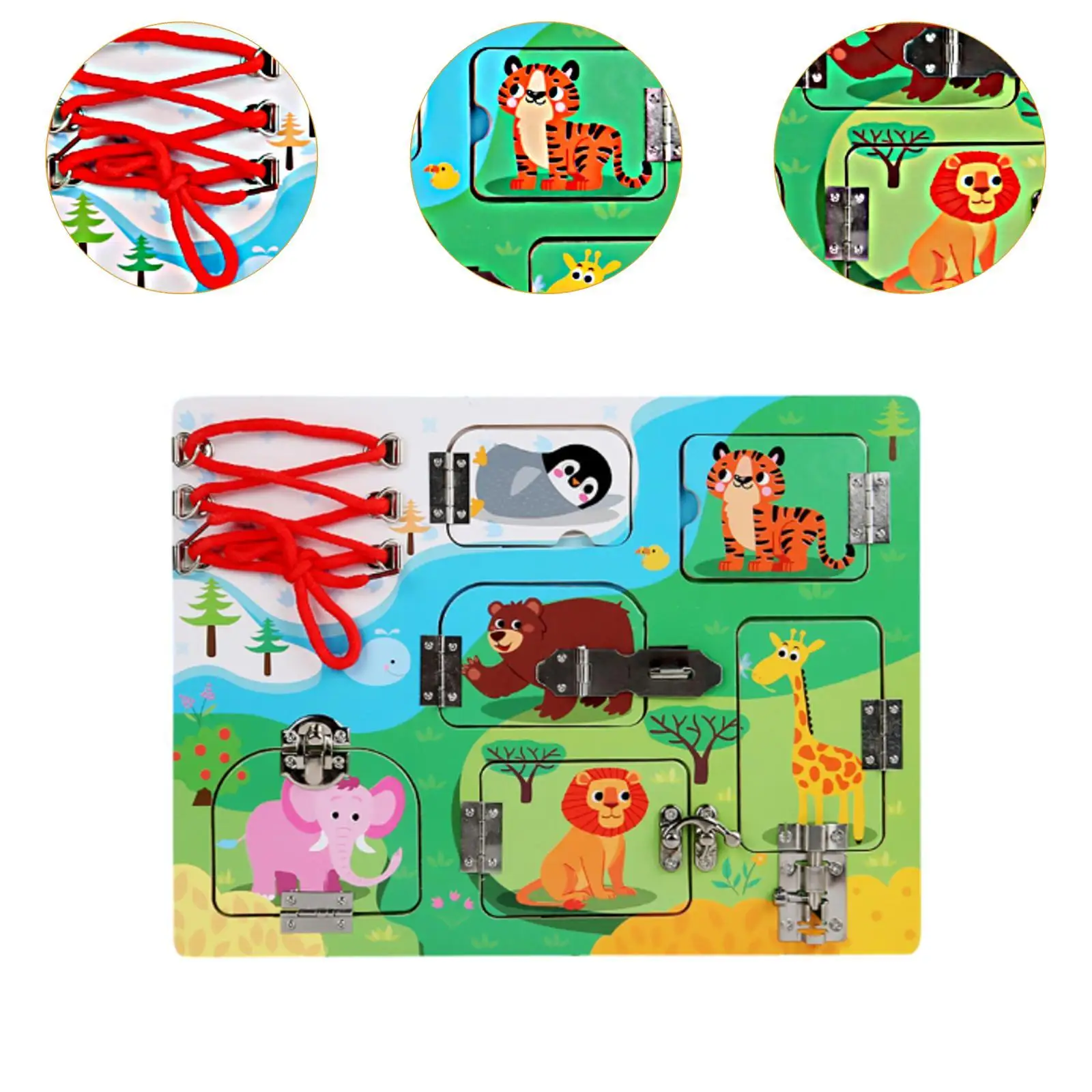 Деревянные защелки Busy Board дорожная игрушка интерактивная деревянная сенсорная