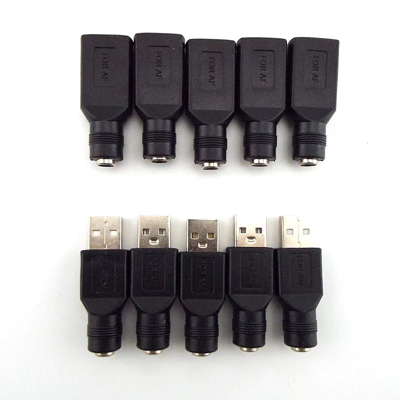 

5 в USB 2.0 тип А в DC преобразование Интерфейса гнездовой Штепсель адаптер для ноутбука