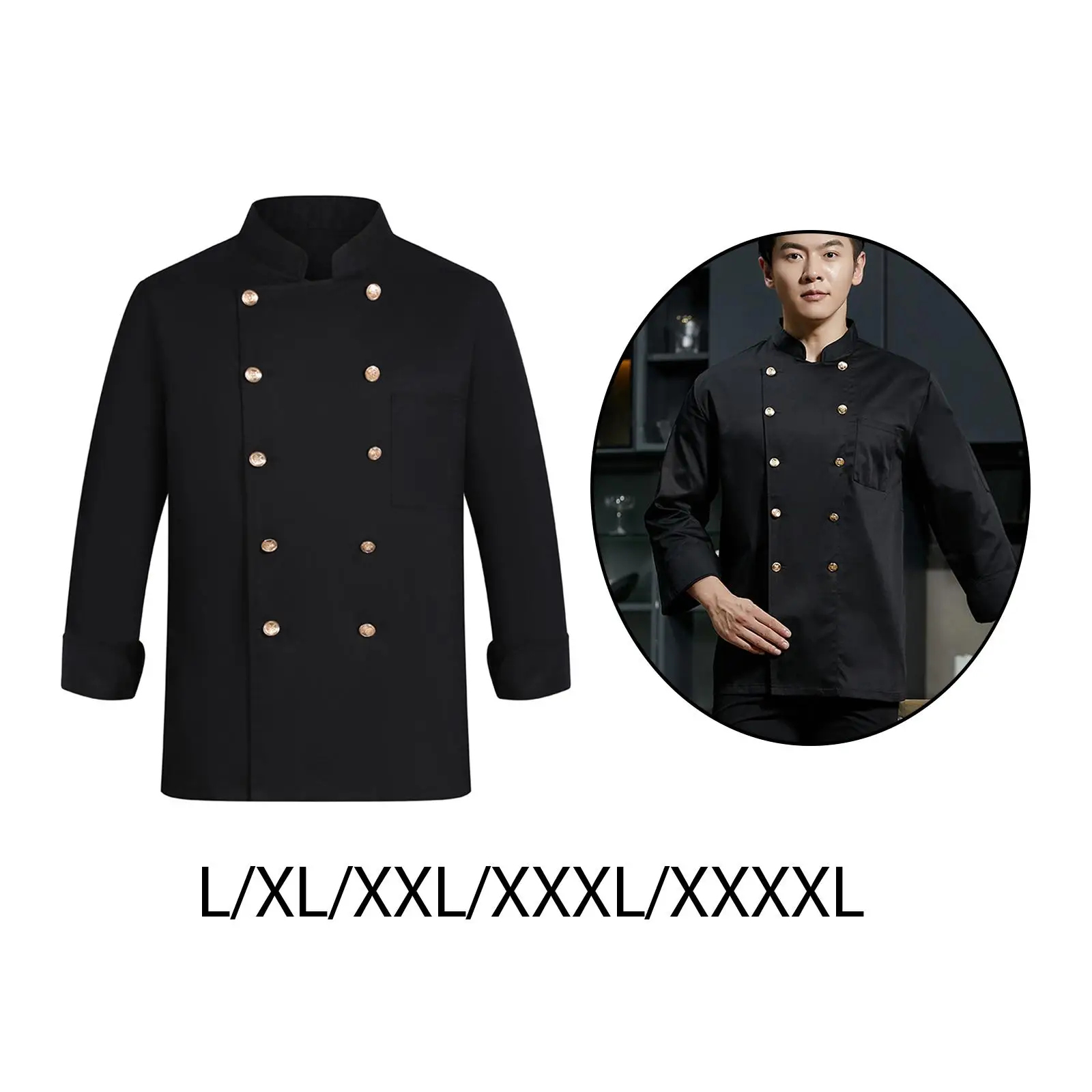 Athleticsshop 2018 Куртка шеф-повара Executive Food Service для общественного питания