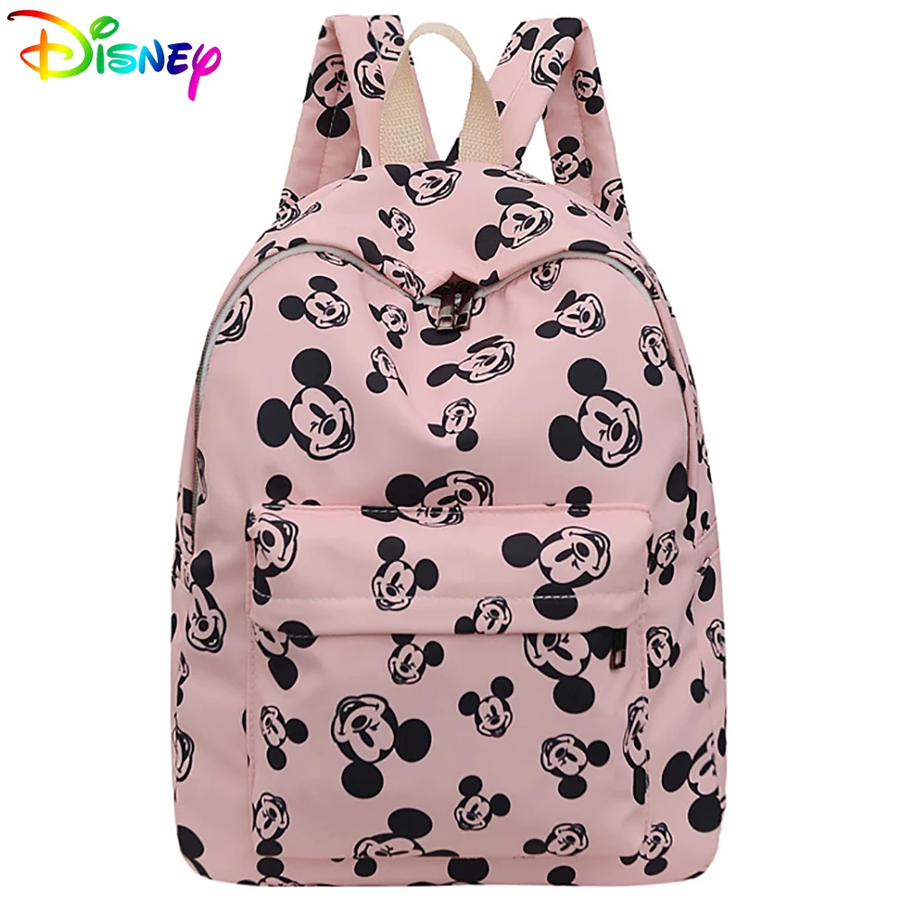 

Disney Children Backpacks For Kids Genuine Cartoon Mickey Primary Student Book Bag Girls Cute Design School Bags Large Capacity