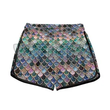 THE MOST BLUE SPARKLE MERMAID TAIL IN THE OCEAN CUSTOM  3D All Over Printed Shorts Quick Drying Beach Shorts  Beach Swim Trunks