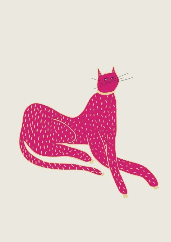 

Фотообои с чёрной кошкой на канве