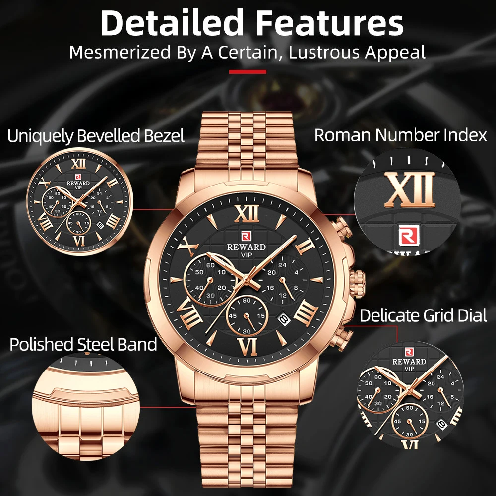2022 New Luxury Rose Gold Women's Watches and Men's Watches Waterproof Quartz Wristwatch Couple Items For Lovers with Gift Box