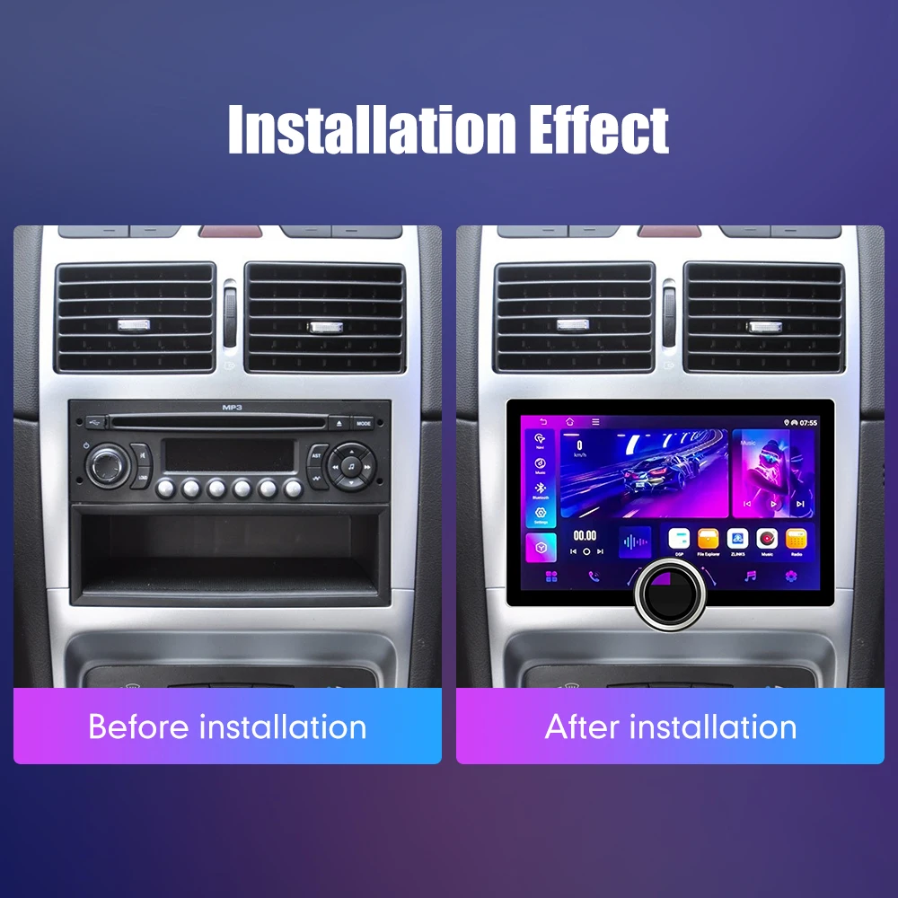 10 1/11 8-дюймовый экран Diamond 2K Android Автомобильный радиоприемник 2Din Мультимедийный