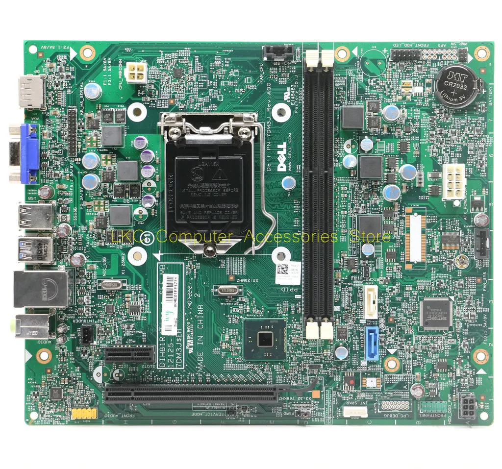 FOR DELL Optiplex 3020 SFF 3020SFF Desktop Motherboard 06XWKM 6XWKM CN-06XWKM DIH81R 12125-1M LGA1150 DDR3