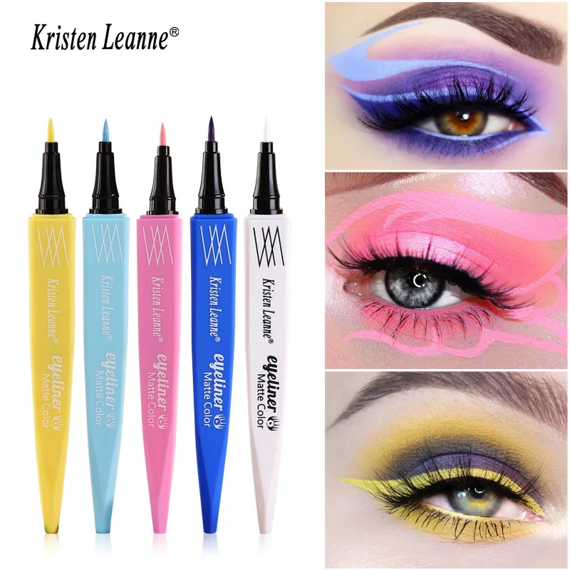 

8 Colors Eyeliner Pencil Neon Colorful Eyeliner Pen Matte Makeup Waterproof Long-lasting Eye Liner Cosplay Cosmetics Tools