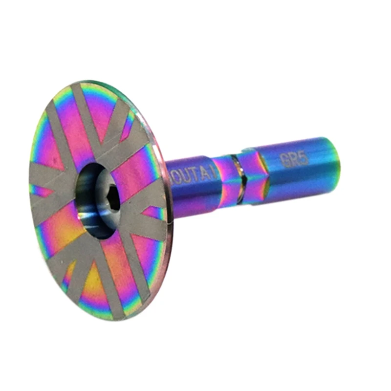 

Bike Titanium Alloy Seat Tube Limit Mushroom Headcolumn Stop Disk for Brompton Bicycle Accessories,Multiolor