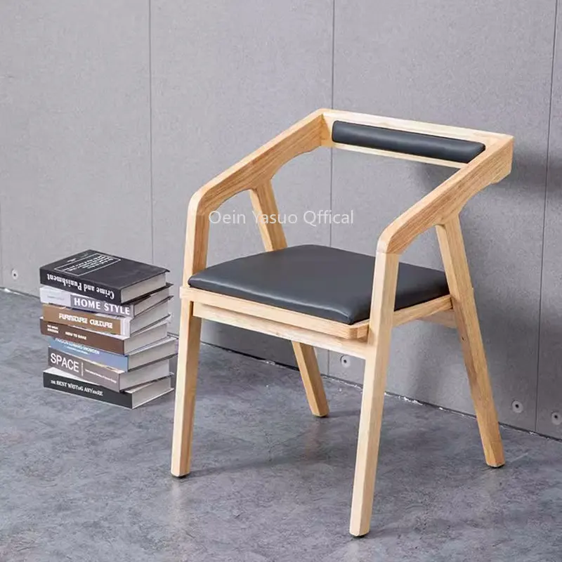 

Minimalist Creative Office Wood Chair Outdoor Dining Luxury Chair Hand Vanity Modern Comfy Meubles De Salon Home Furnitures WYH