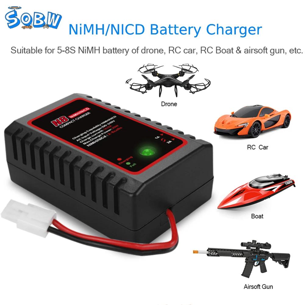 Зарядное устройство HTRC N8 для NiMH/NICD аккумуляторов 110-240 В 2 А 20 Вт 2s-8s - купить по