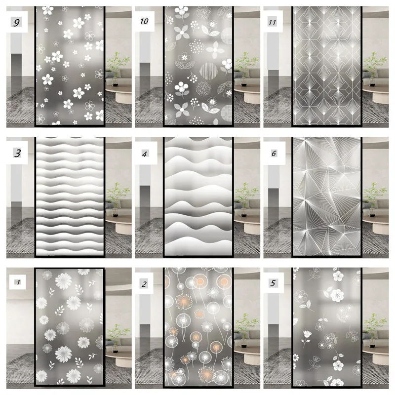 

Transparent Frosted Glass Sticker, Cellophane Window Film, Opaque Bathroom Toilet, Anti Light, Anti Peeping